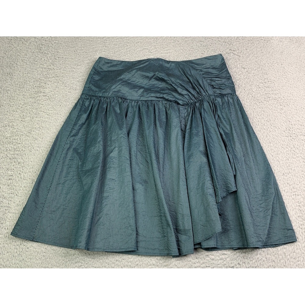 Nanette Lepore Blue Skirt Womens Waist Size 28 Lightweight Pleated Skirt